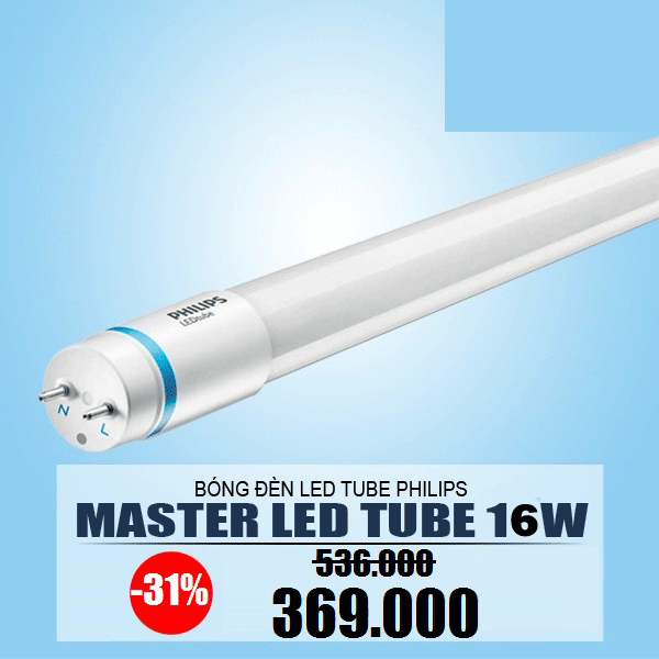 Bóng đèn led 1m2 Philips Master Led Tube 16W/865 T8