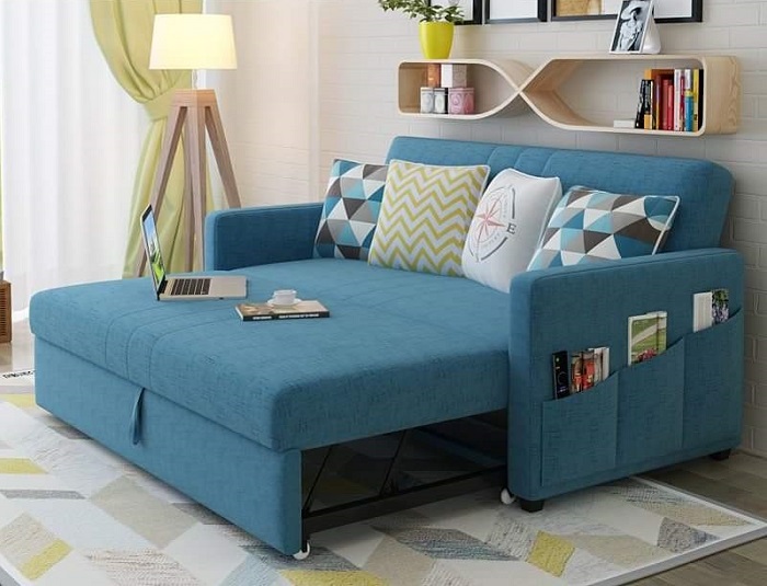 Ghế sofa màu xanh